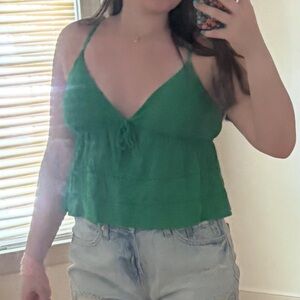 Wild Fable Vibrant Green Camisole Top